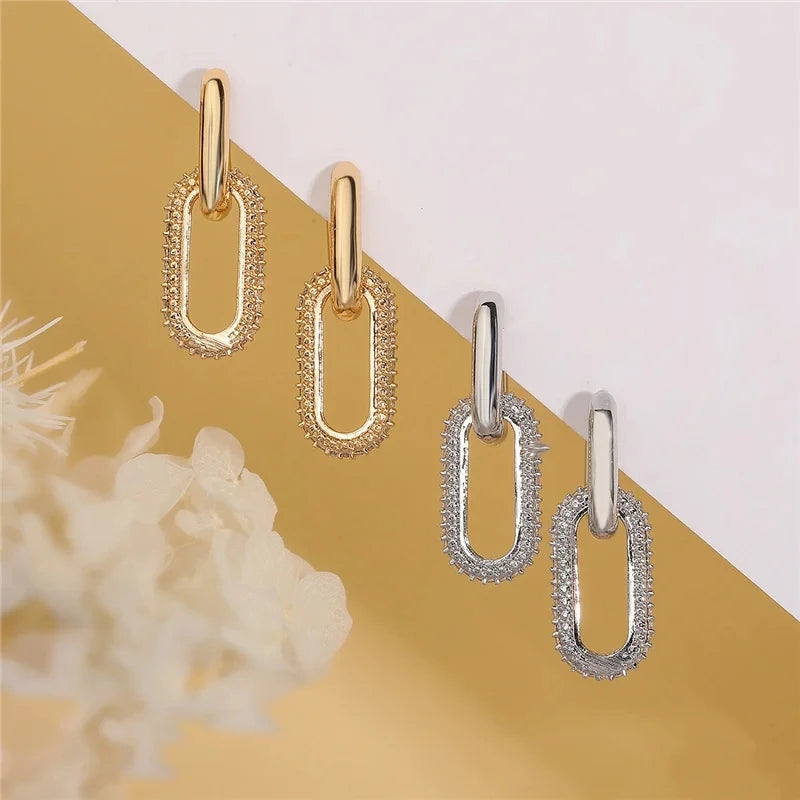 Gold, Silver, Earrings