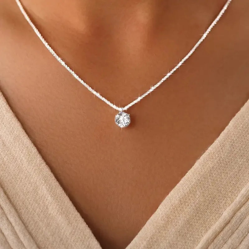 White Pendant Necklace