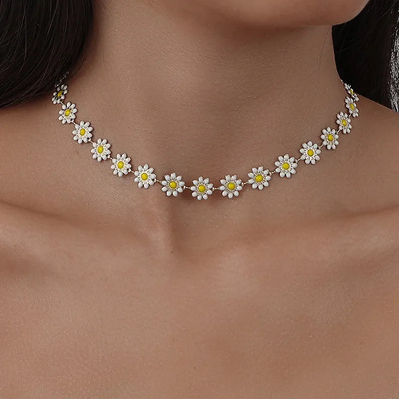 Flower Daisy Necklace
