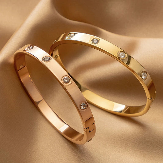 Round Cubic Zirconia Bracelets