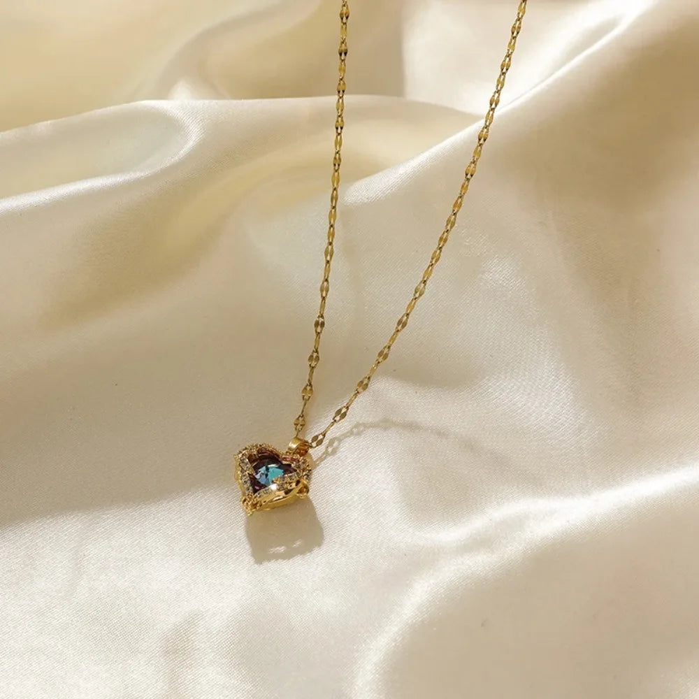 Love Heart Shiny Necklace