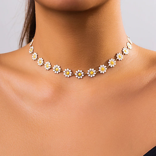 Flower Daisy Necklace