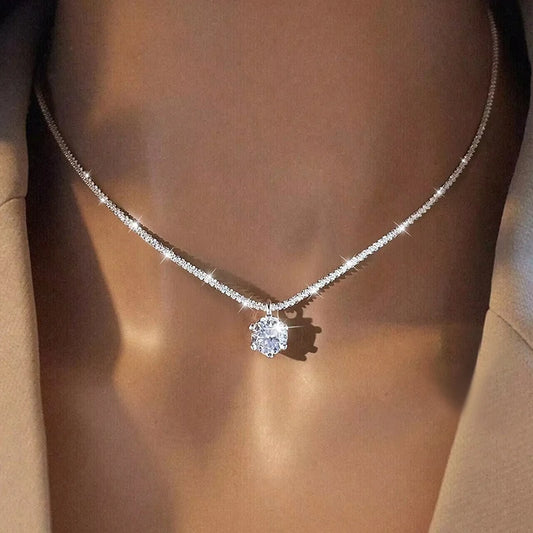 White Pendant Necklace