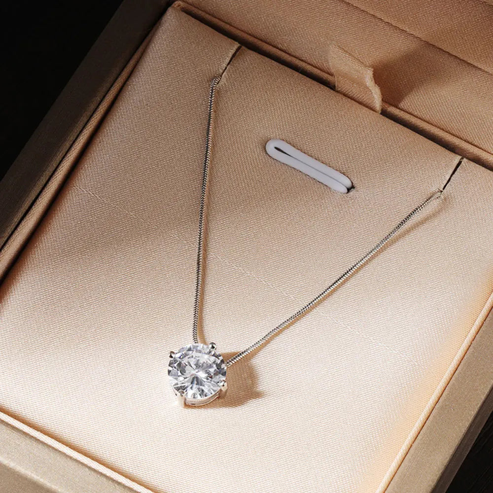 Silver Diamond Necklace