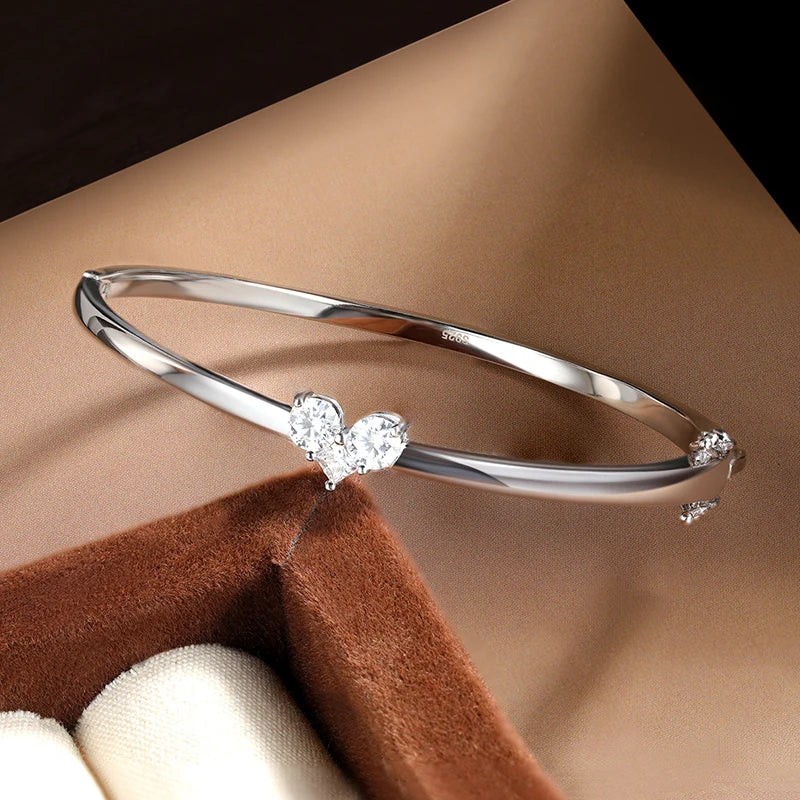Silver Moissanite Bracelet