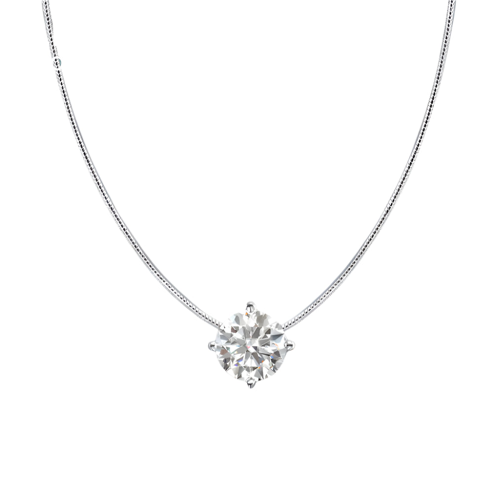 Silver Diamond Necklace